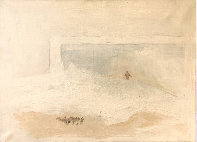 La malédiction de Kristov, acrylique et crayon sur toile de lin, 60x80