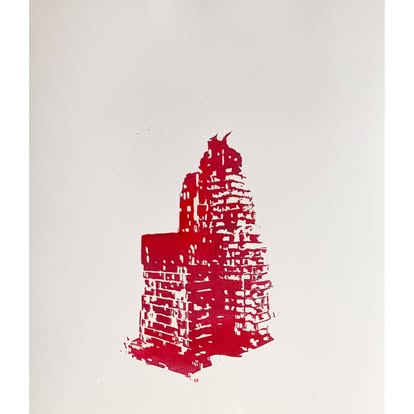 Why, Beirut Gravure sur MDF Dim papier: 50x70 cm Pour mon ami Tarek Mourad
