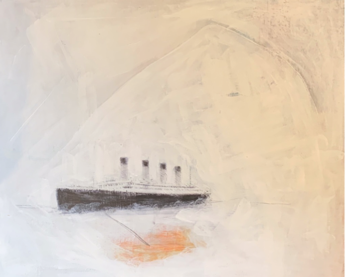 "Les grandes vacances" acryliques sur MDF, 50x60 cm