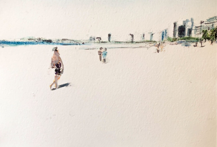 Cariocaci-Cariocalà  Aquarelle, 14,8 x 21 cm