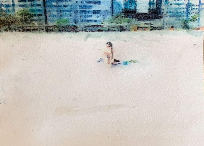 Cariocaci-Cariocalà  Aquarelle, 14,8 x 21 cm