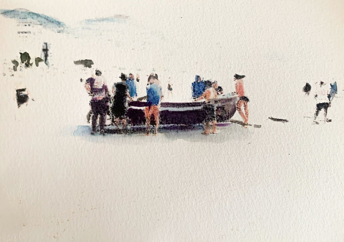 Cariocaci-Cariocalà  Aquarelle, 14,8 x 21 cm